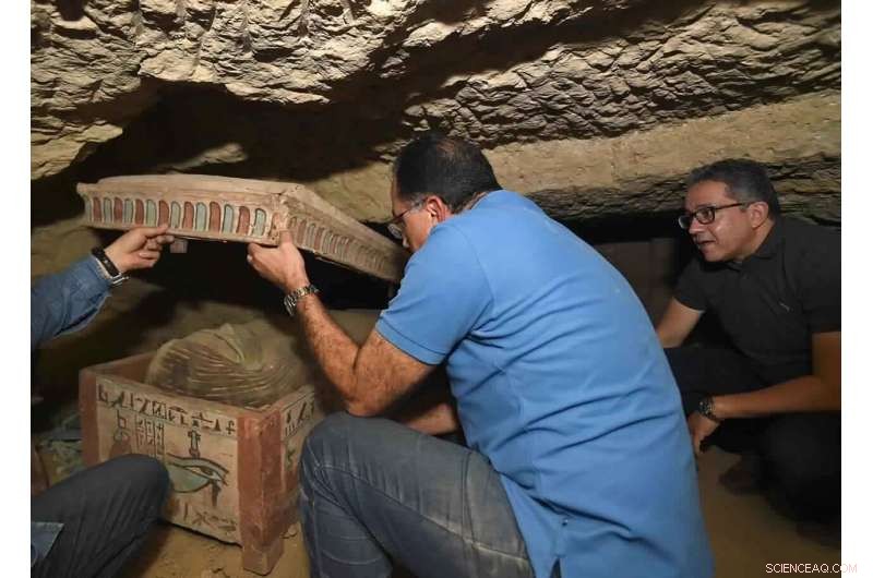 Egypt Uncovers Fresh Trove of Ancient Coffins in Saqqara Necropolis