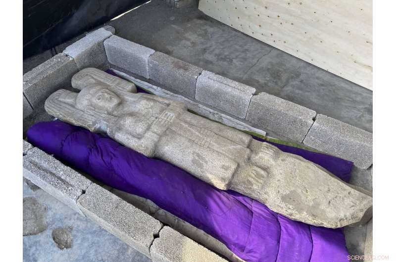 Historic Discovery: Six-Foot Female Statue Unearthed by Mexican Farmers in Veracruz Citrus Grove