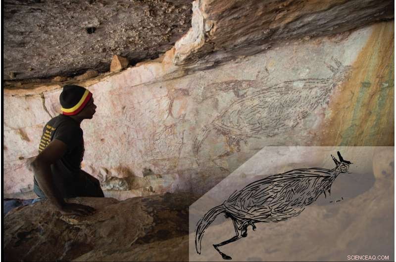 New Dating Techniques Confirm 12,700‑Year‑Old Kangaroo Rock Painting in Western Australia