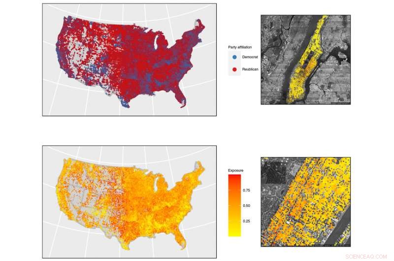 U.S. Voters Cluster by Party, New Study Shows Distinct Partisan Neighborhoods
