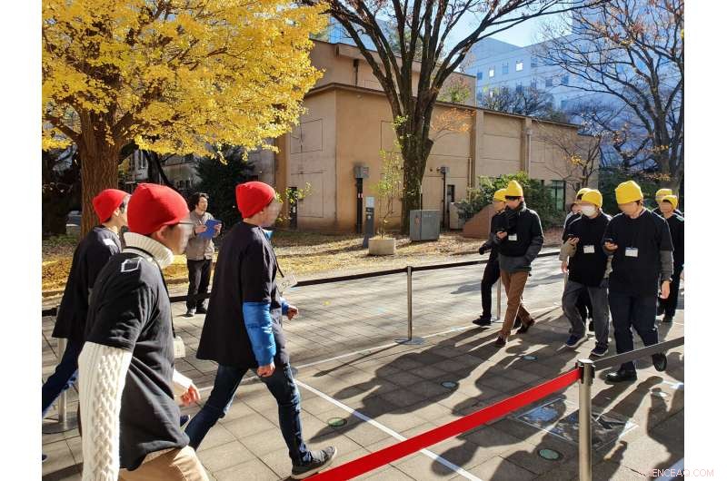 Study Finds Distracted Walkers on Crowded Sidewalks Slow Down Following Pedestrians