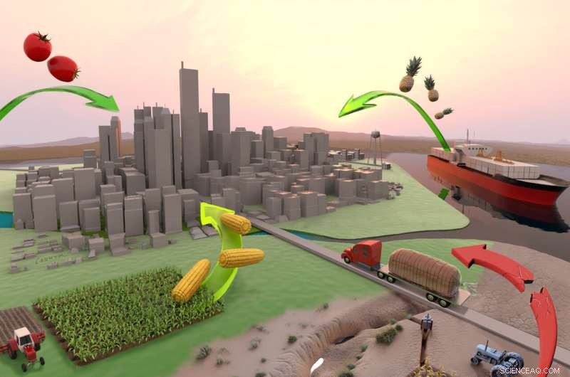 Diversifying Food Supply Chains Mitigates Urban Food Shock Risks