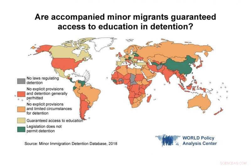 U.S. Trails 79 Countries in Stopping Child Immigration Detention