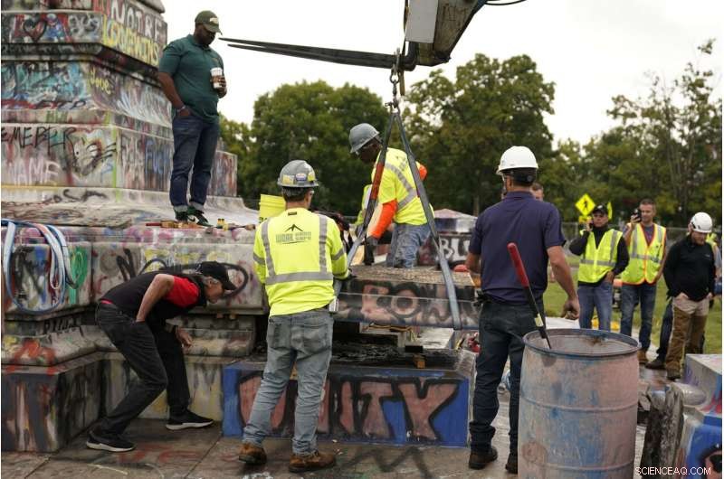 Search for 1887 Confederate Statue Time Capsule Paused as Teams Move Base Section