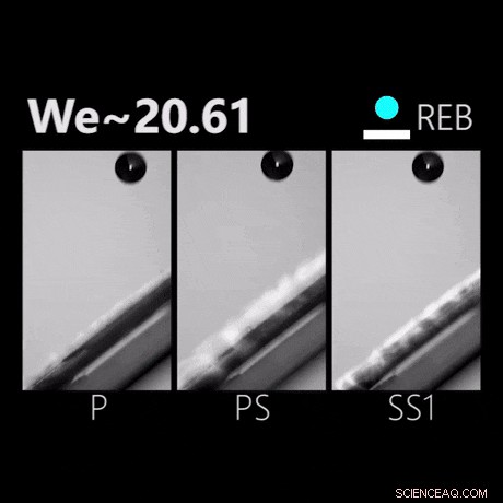 Improving Liquid Repellency with Flexible Microstructured Surfaces