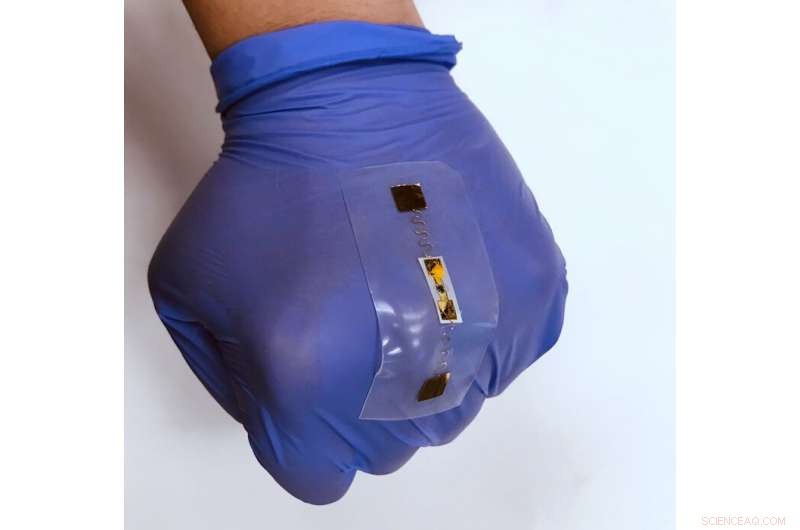 Advanced Stretchable Wearable Gas Sensor Made from Nanocomposite Materials
