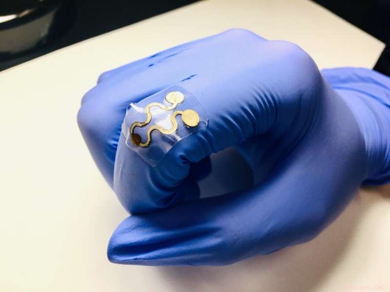 Advanced Stretchable Wearable Gas Sensor Made from Nanocomposite Materials