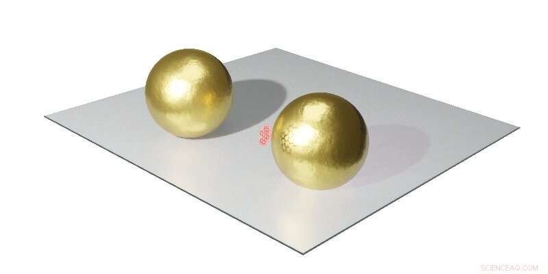 Single Molecule Almost Cloaks Gold Nanoparticle, Reducing Light Absorption