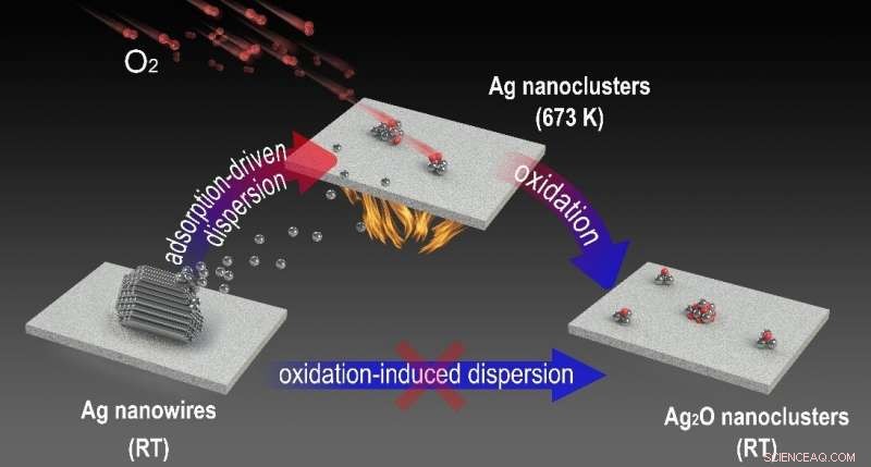 In‑Situ Identification of Metallic Ag Nanoclusters During Oxidative Dispersion