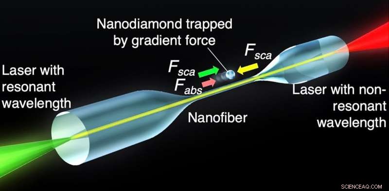 Precise Sorting of Fluorescent Nanodiamonds Using Optical Forces
