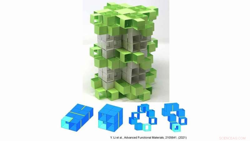 Researchers Create 3D Kirigami Building Blocks for Adaptive Metamaterials