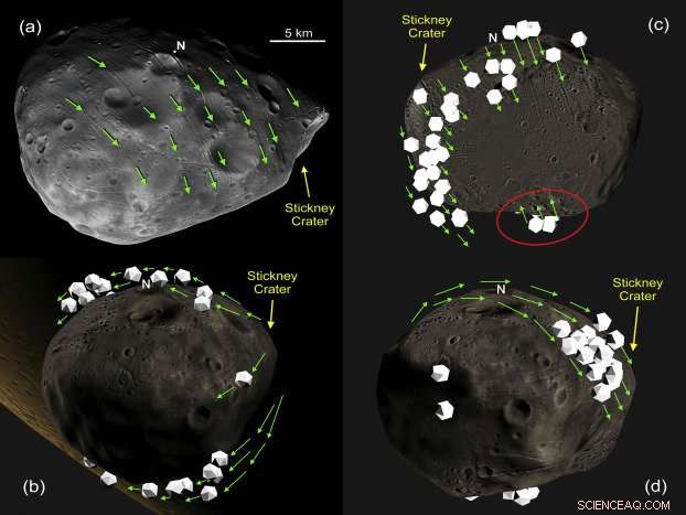 New Study Reveals Phobos’ Grooves Formed by Boulders Ejected from Stickney Crater