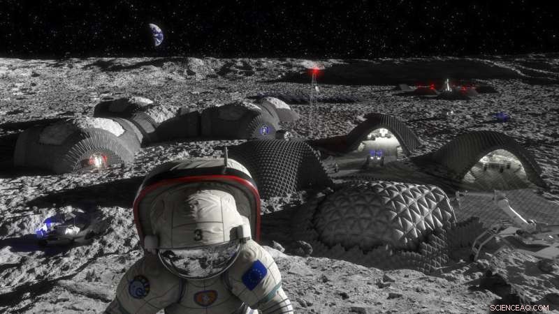 Future Moon Base: 3‑D Printing Vision for Sustainable Lunar Habitats