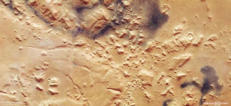 How Water, Wind, and Ice Sculpt Mars’s Surface