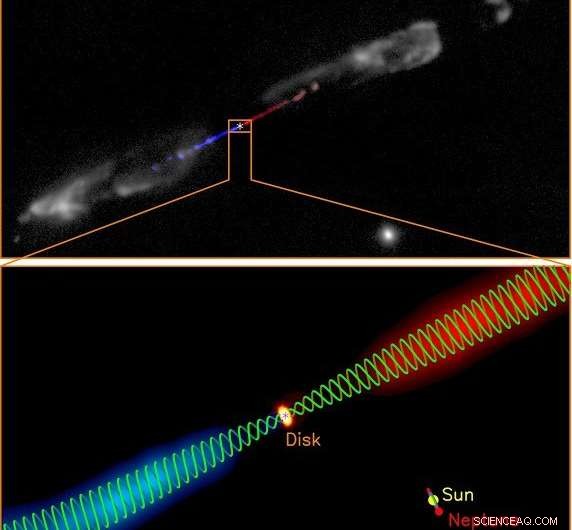 Magnetic Fields Discovered in Jet of a Young Stellar Object