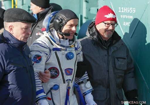 Three Astronauts Launch to the International Space Station