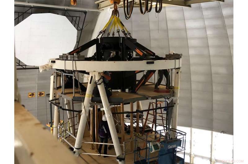 Dark Energy Spectroscopic Instrument: Major Components Successfully Installed on Mayall Telescope