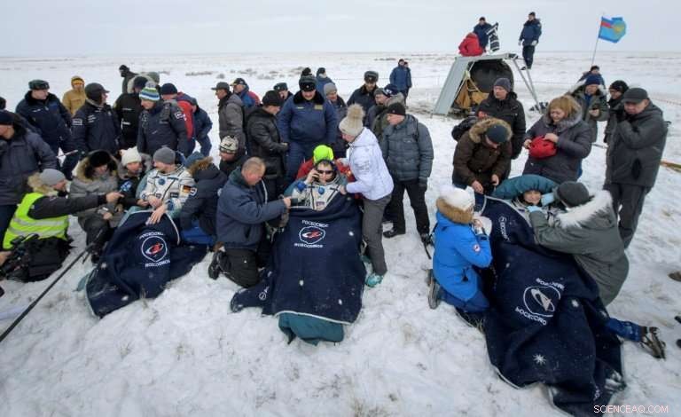 Three Astronauts Return to Earth After ISS Air Leak and Rocket Failure