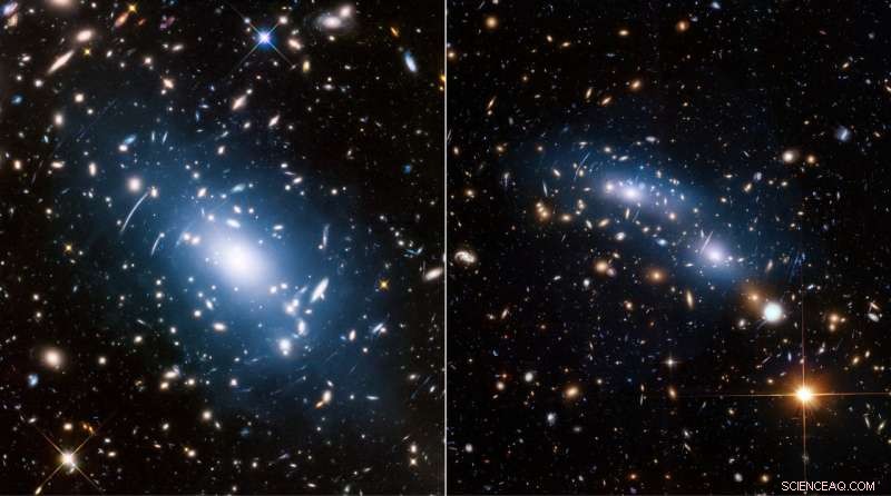 Soft Blue Glow in Galaxy Clusters Reveals Dark Matter Secrets