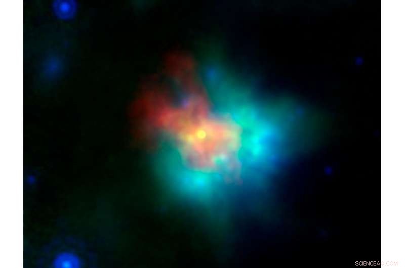 NASA & ESA Reveal Multi-Wavelength Image of Supernova Remnant G54.1+0.3