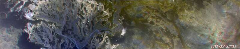 3D View of Eberswalde Crater Delta on Mars