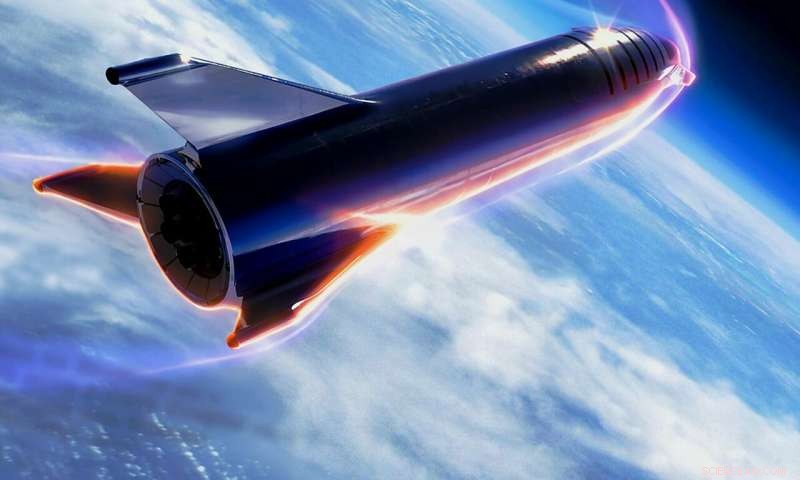 SpaceX Unveils Detailed Render of All-Steel Starship’s Earth Re-Entry Design