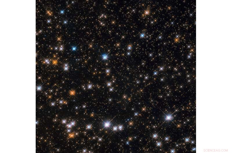 Hubble Captures Flock of Cosmic Ducks in Messier 11 Star Cluster