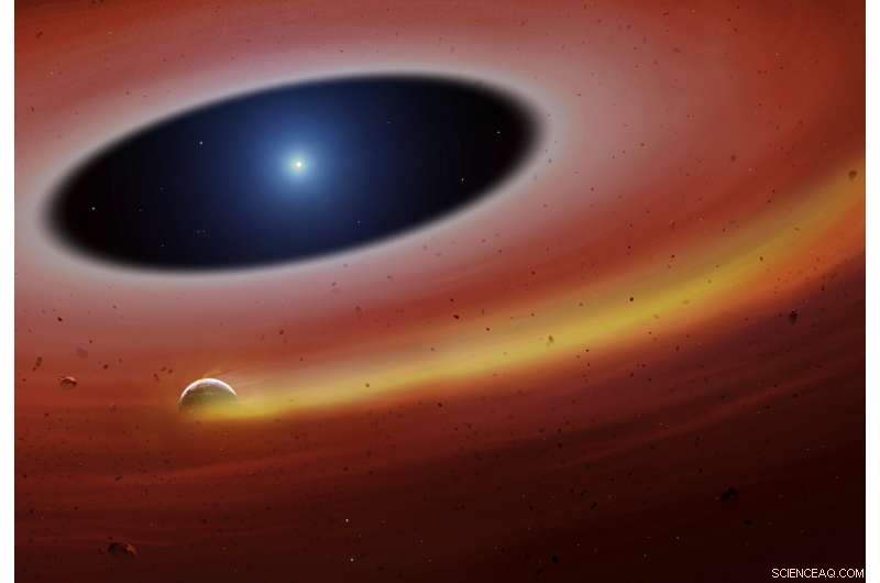Heavy Metal Planet Fragment Survives Stellar Demise, Orbiting a Dead Star