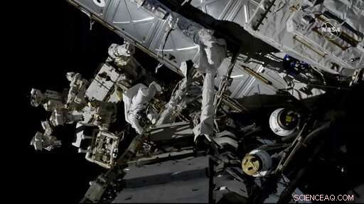 Astronauts Perform Critical Battery and Cable Repairs During Spacewalk