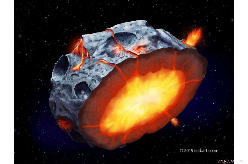 Scientists Suggest Iron Volcanoes Could Have Erupted on Metallic Asteroid Psyche