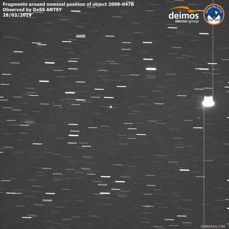 Rocket Break-Up Provides Unique Opportunity to Study Space Debris Formation