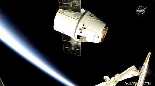 SpaceX Dragon Arrives at ISS, Delivering 5,500 Pounds of Equipment