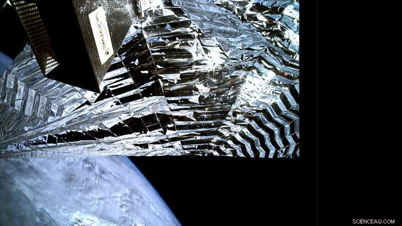 Camera Confirms Successful Deployment of Icarus‑1 Drag Sail in Orbit