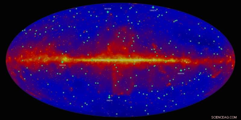 Fermi Satellite Detects Record-Breaking High-Energy Gamma-Ray Bursts