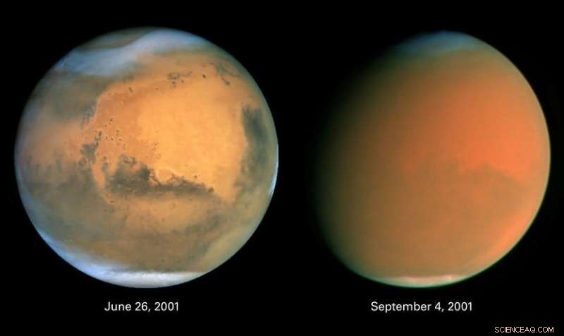 Understanding Martian Dust Storms: Patterns and Atmospheric Impact