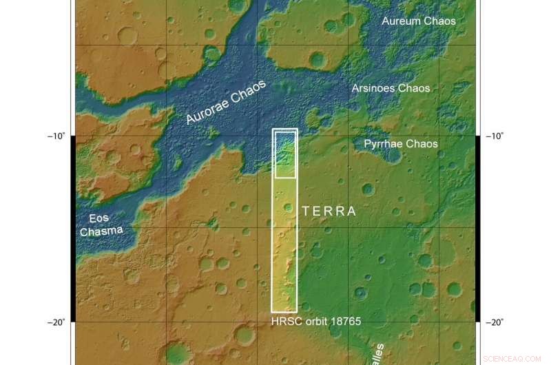 Mars  Aurorae Chaos: The Unique Martian Terrain