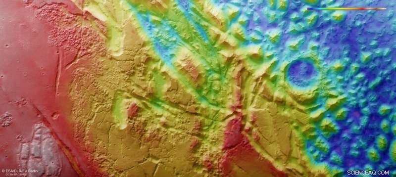 Mars  Aurorae Chaos: The Unique Martian Terrain
