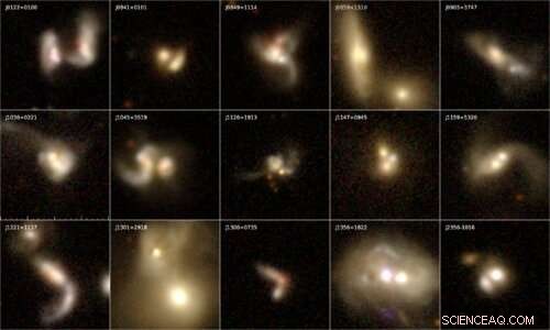 Astronomers Identify Eight Hidden Dual AGN in Merging Galaxies