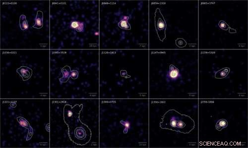 Astronomers Identify Eight Hidden Dual AGN in Merging Galaxies
