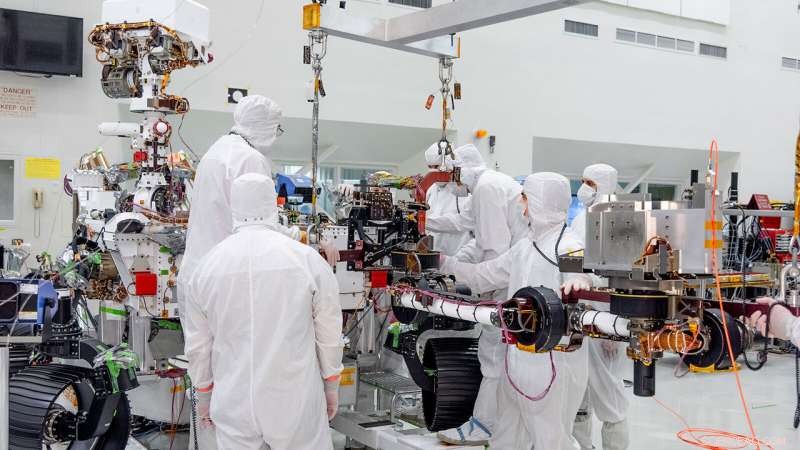 NASA Installs 7‑Foot Robotic Arm on Mars 2020 Rover