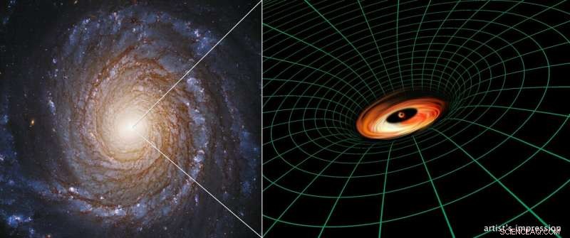 Hubble Unveils Mysterious Thin Disk Around Supermassive Black Hole in NGC 3147