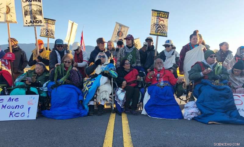 Mauna Kea Telescope Observations Halted Amid Protesters Blocking Summit Road