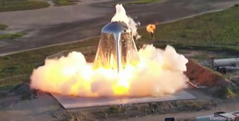 SpaceX s Starhopper Test Aborted After Engine Fire During First Free Flight