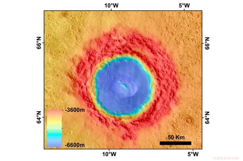 New Study Links Lomonosov Crater Impact to Ancient Mega‑Tsunami on Mars