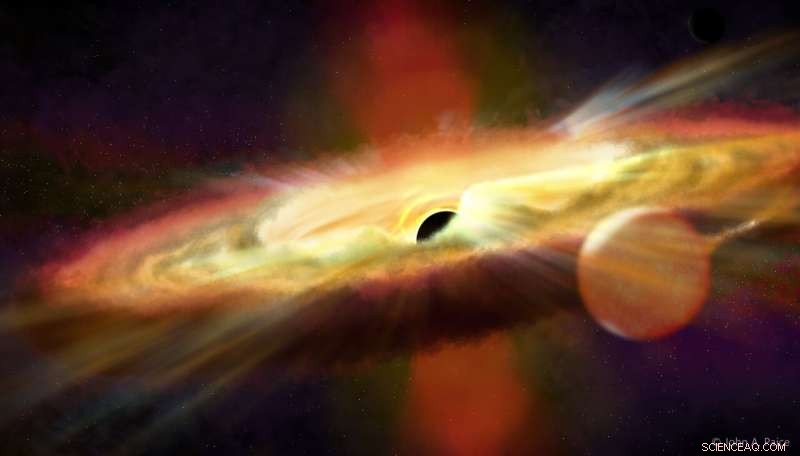 Scientists Detect Recurrent Hot Wind Near Black Hole, 25,000 Light-Years Away