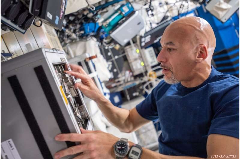 ESA Astronaut Luca Parmitano Conducts Biorock Experiment on the International Space Station