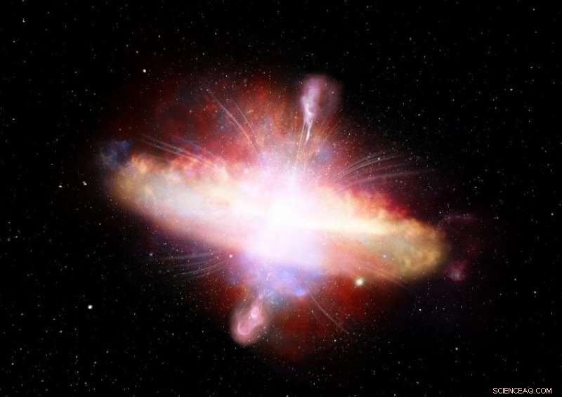 Astronomers Reveal the True Colors of Evolving Galactic Giants