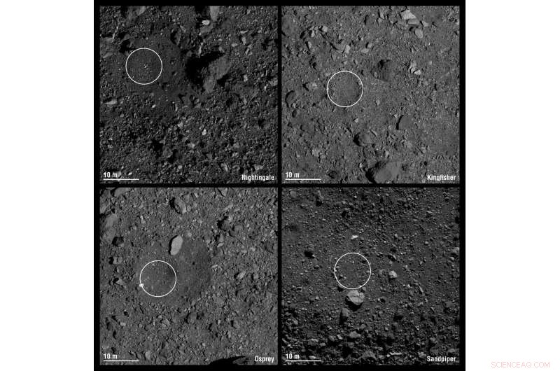 NASA OSIRIS‑REx Selects Final Four Asteroid Bennu Sample Sites
