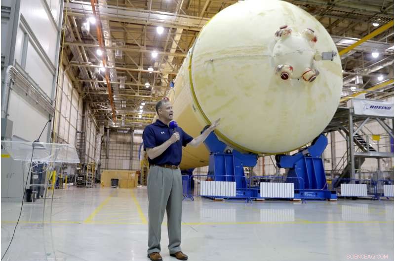 NASA Administrator Jim Bridenstine Confirms 90% Completion of Space Launch System for Artemis 1