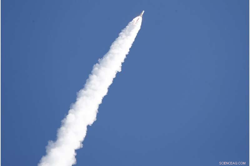Delta IV Rocket Launches New GPS III Satellite into Orbit
